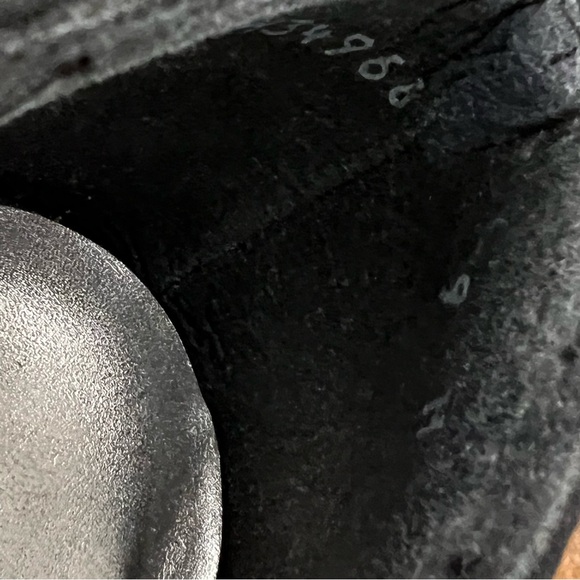 Stuart Weitzman Black Lace Peep Toe Satin Heels US9 - Picture 7 of 14